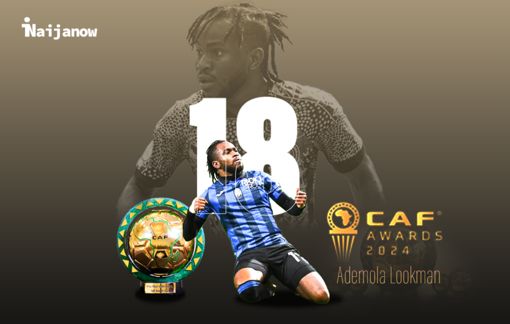 CAF Awards 2024 Player Of The Year Ademola Lookman