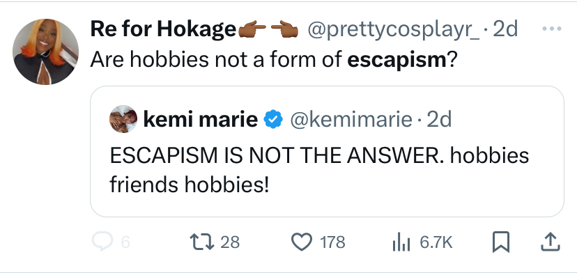 Media and Escapism