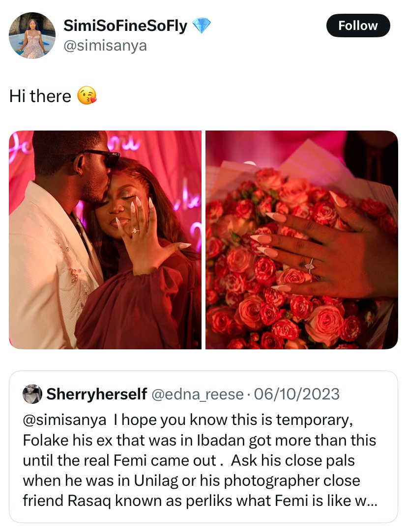 Simi Sanya Engaged to Femi Dapson in Romantic Surprise Proposal - inaijanow.com Simi Sanya Engaged to Femi Dapson in Romantic Surprise Proposal