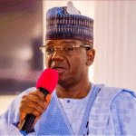 Bello Matawalle speaking at Africa Defence Conference in Abuja