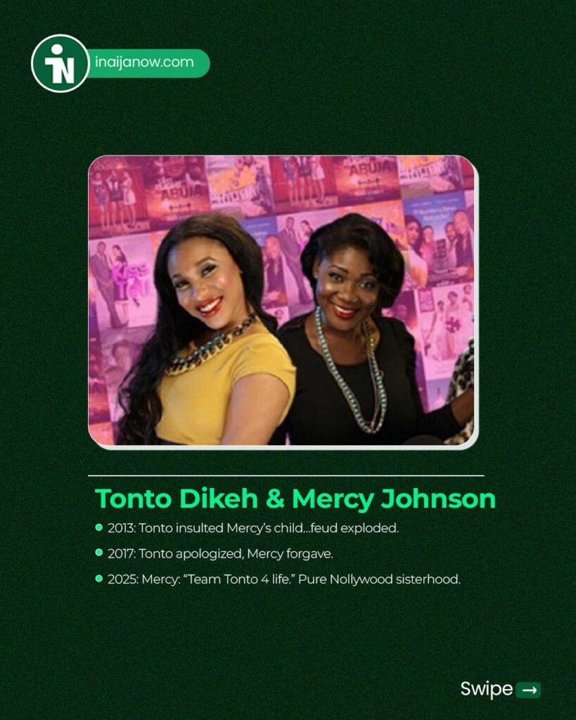 Tonto Dikeh Mercy Johnson - inaijanow.com Tonto Dikeh & Mercy Johnson